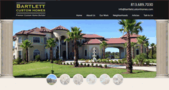Desktop Screenshot of bartlettcustomhomes.com
